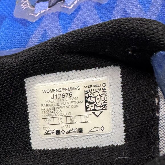 Merrell Barefoot Vapor Glove 3 Baja Blue Vibram Trail Hiking Shoes Women’s 8 - Picture 8 of 8